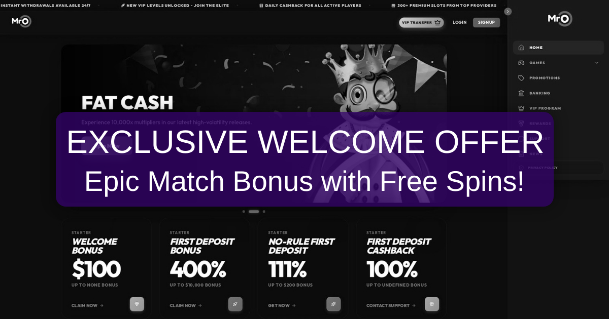 Mr. O Casino Official Site for Players in Canada